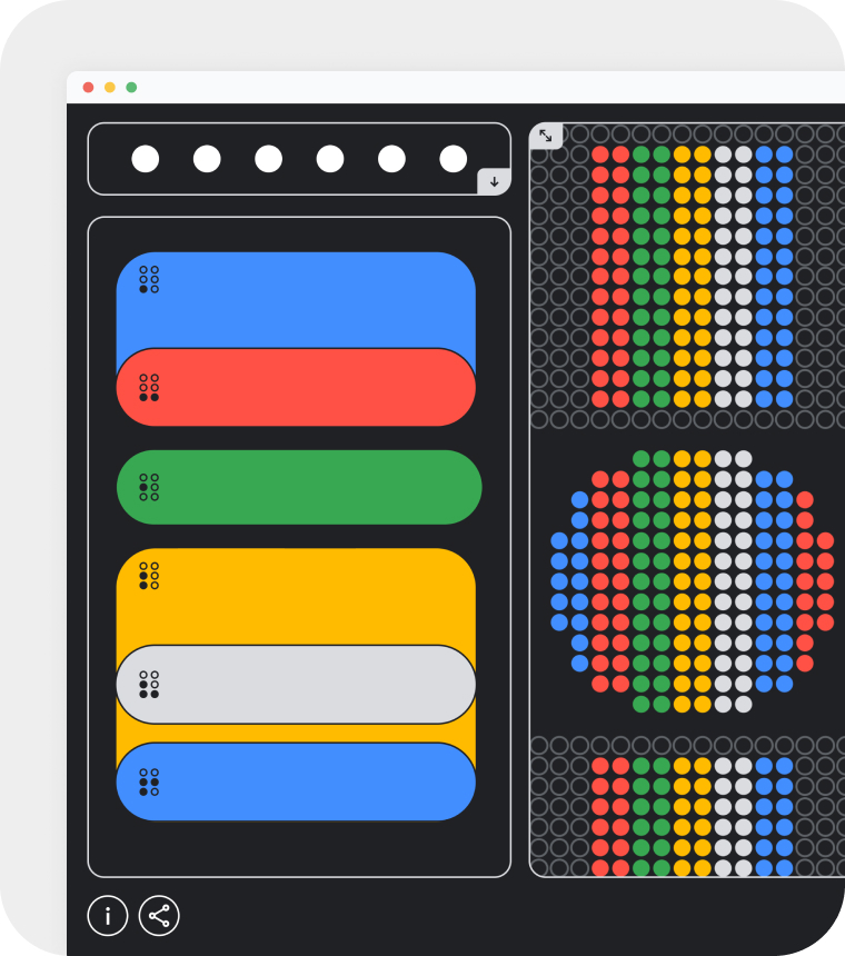 Image of the I/O 2023 Save the Date puzzle dashboard